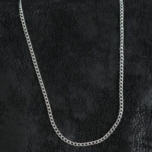 316L Stainless Steel Thin Classic Chain Model Silver Color Men’s Necklace