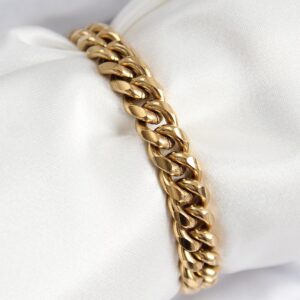 316L Stainless Steel Classic Twisted Chain Model Gold Color Women’s Bracelet