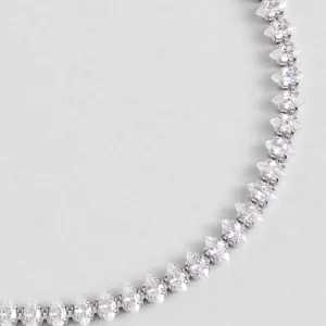 Modern Design 18K White Gold Plated Adjustable Silver Waterway Bracelet