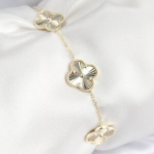 VIP Brass Clover Model Gold Color Women’s Bracelet