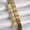 Stainless Steel Gold Color Nomination Charm Bracelet with Inscription