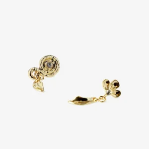 Gold Sea-Themed Earrings